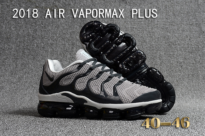 2018 Nike Air VaporMax Plus Grey Black Shoes